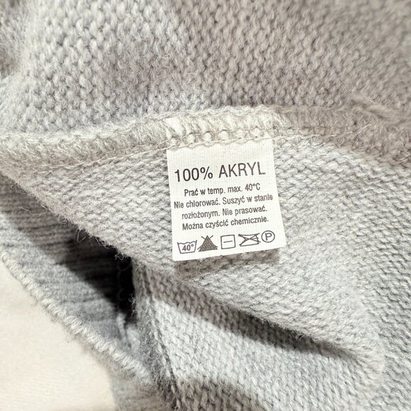 Mila Men's Pullover Sweater Large Gray Geometric Pattern - Picture 7 of 7